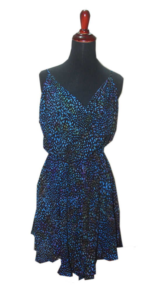 INDAH BUBBLE BLUE TAHANI LADIES DRESS - Aqua Sky Boutique