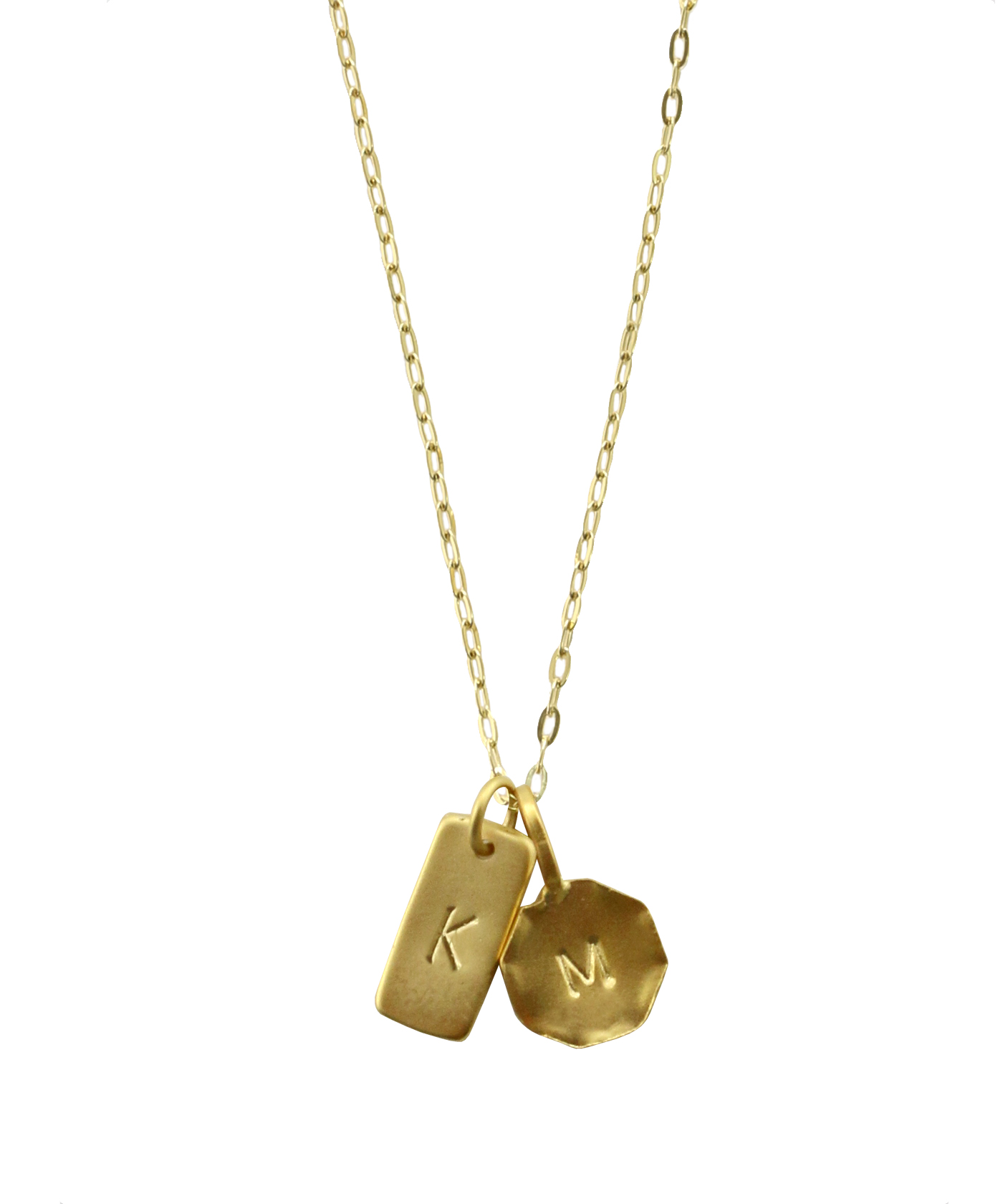 Gold Vermeil Monogram Necklace