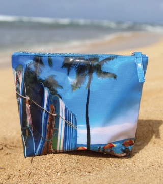 beach zipper pouch